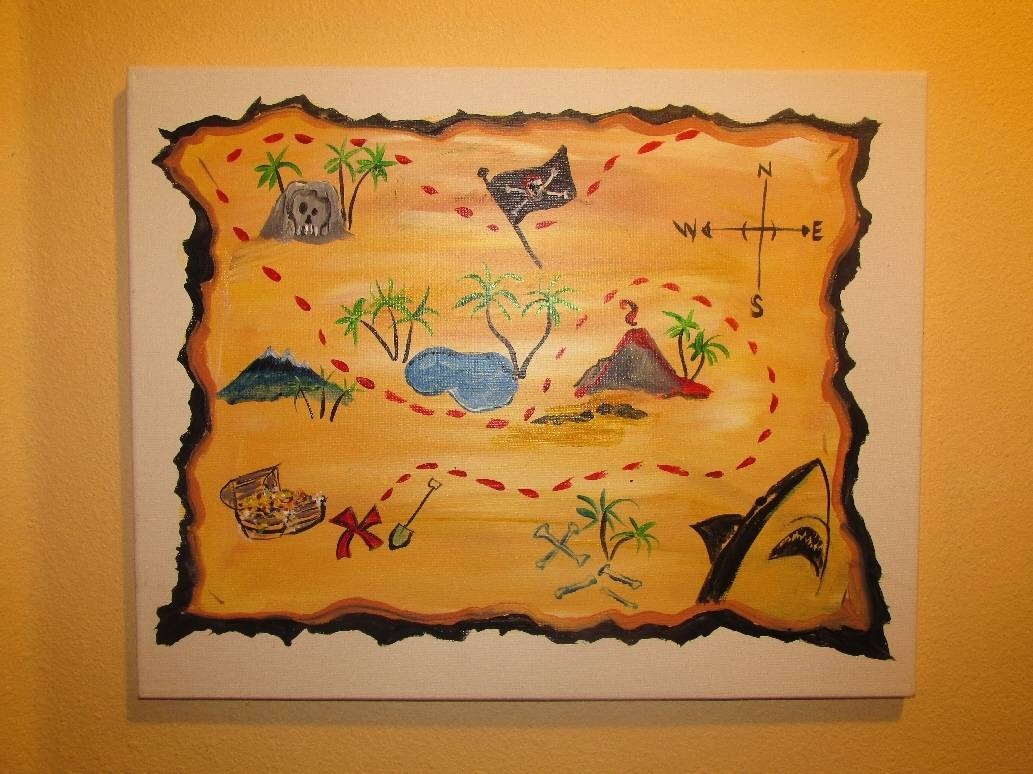 1033x774 Showing Photos Of Treasure Map Wall Art (View 3 Of 20 Photos) - Tr...