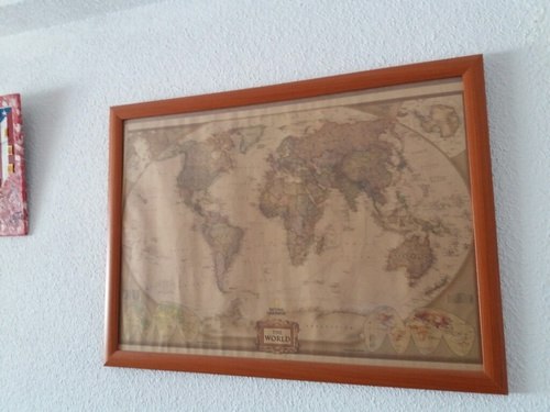500x375 Vintage Retro World Map Treasure Map Paper Poster Wall Art Decor - Treasure Map Painting