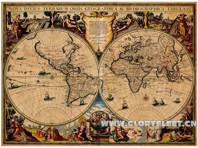 640x479 Ancient Design Treasure Map Voyage Poster Cloth Painting Wall - Treasure Map Painting
