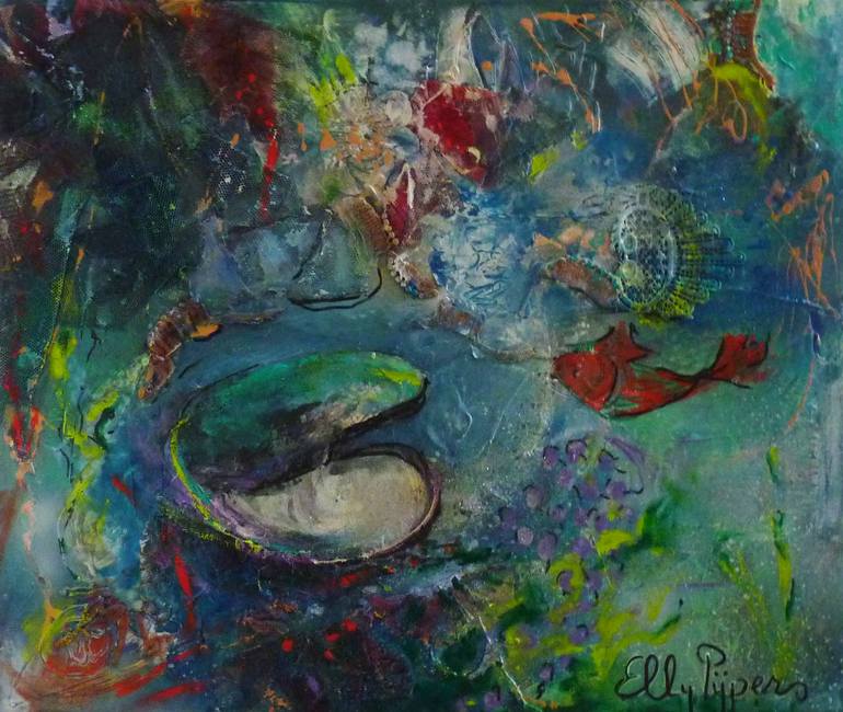 770x650 Saatchi Art Treasure Painting By Elly Pijpers - Treasure Painting