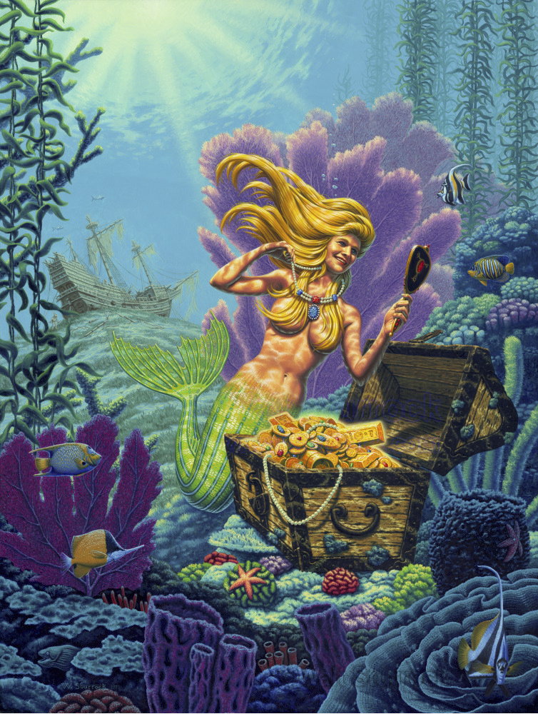 754x1000 Sunken Treasure, Oil Painting X Waltsturrock - Treasure Painting