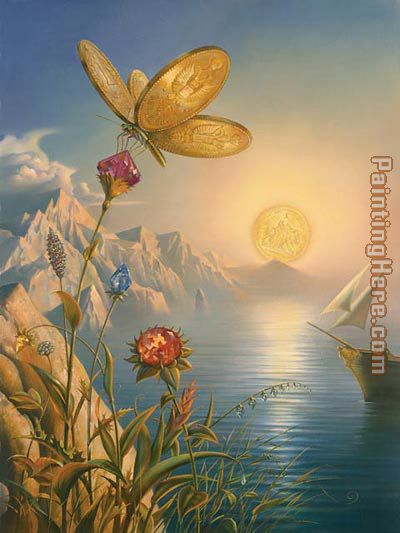 400x533 Vladimir Kush Treasure Island Painting Anysize 50% Off - Treasure Painting