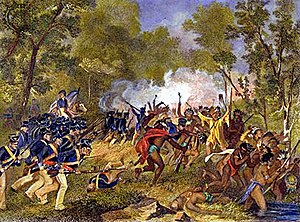 300x222 Tecumseh's War - Treaty Of Greenville Painting