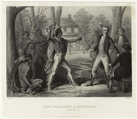 440x382 Tecumseh - Treaty Of Greenville Painting