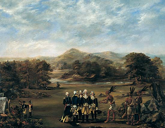 550x427 Treaty Of Greenville - Treaty Of Greenville Painting