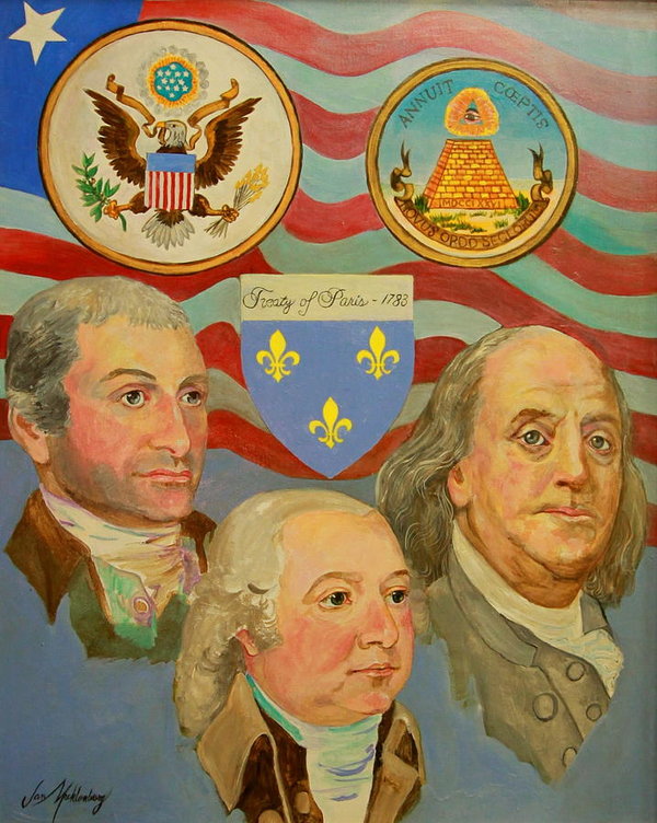600x752 Treaty Of Paris 1783 Poster By Jan Mecklenburg - Treaty Of Paris 1783 Painting