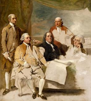 295x326 Find Plagiarism Online - Treaty Of Paris 1783 Painting