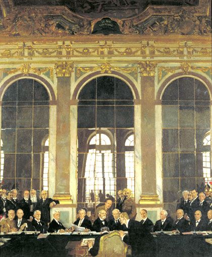 420x509 The Paris Peace Conference 1919 Resulted In The Treaty - Treaty Of Versailles Painting