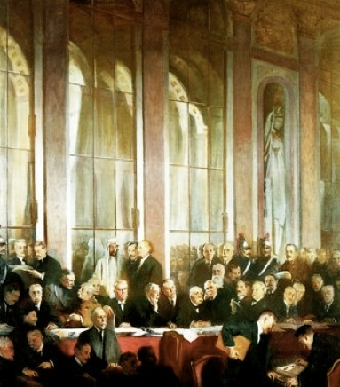 383x436 Childhood - Treaty Of Versailles Painting