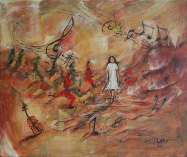 375x315 Treble Clef Paintings For Sale Saatchi Art - Treble Clef Painting