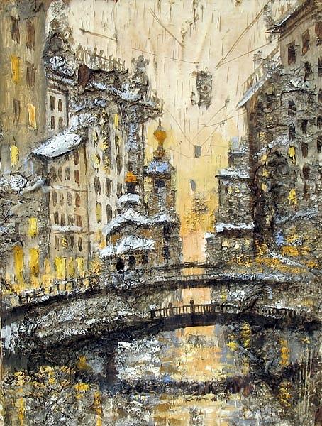 454x600 Painting Tree Bark Painting By Ilya Kondrashov - Tree Bark Painting