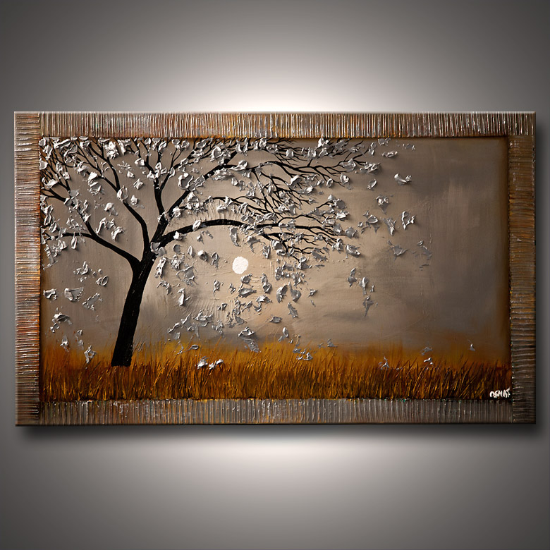 780x780 Painting - Tree Blowing In The Wind Painting