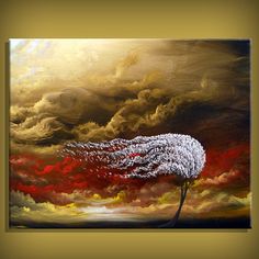 236x236 Pin By Charlotte Kempe On Wierd - Tree Blowing In The Wind Painting