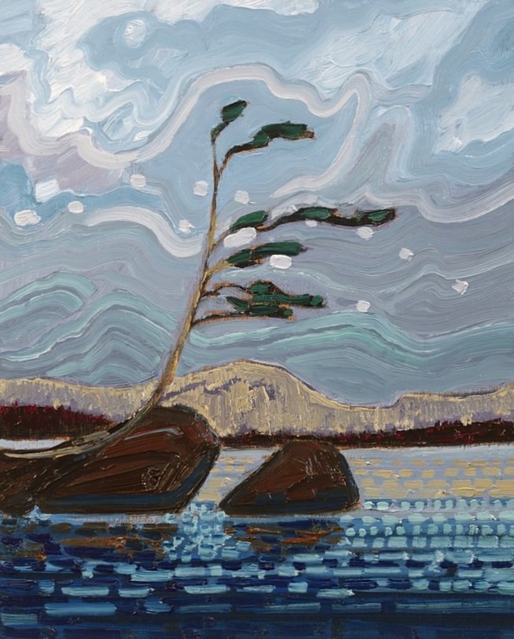 738x918 The North Shore Story - Tree Blowing In The Wind Painting