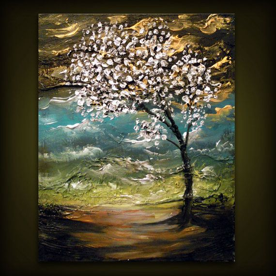 Tree Blowing In The Wind Painting at PaintingValley.com | Explore ...