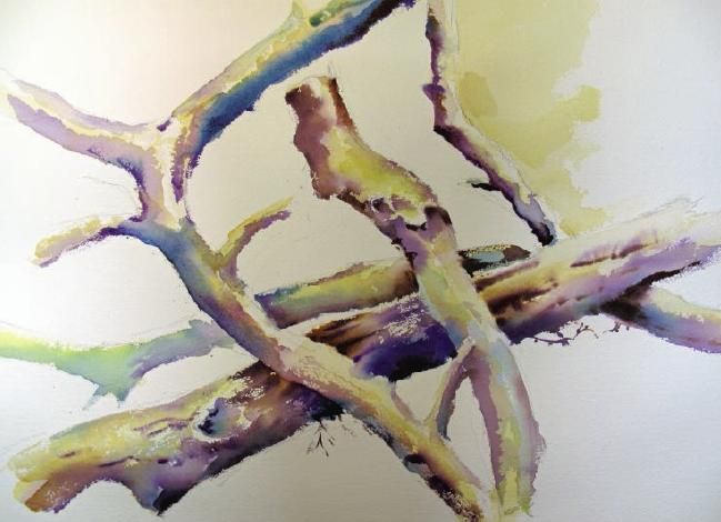 649x470 Paint Tree Branches Watercolor, Acrylic - Tree Branch Painting
