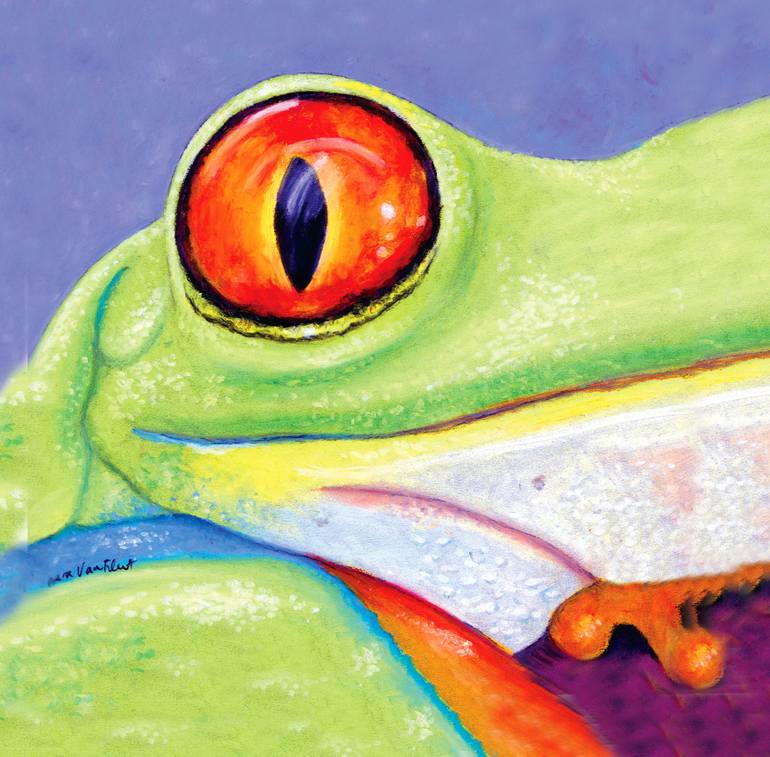 Tree Frog Painting at PaintingValley.com | Explore collection of Tree ...