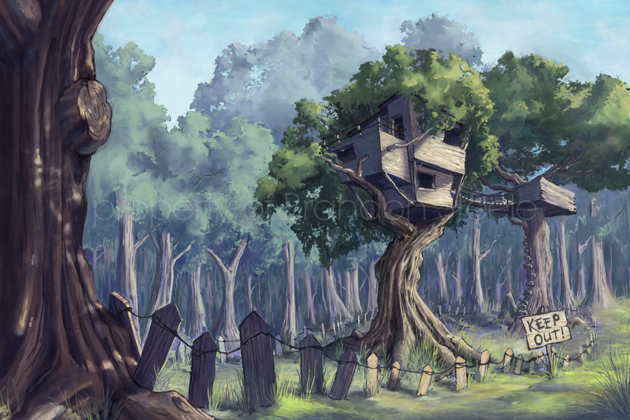 900x600 Treehouse Brandon Steele's Online Portfolio - Tree House Painting