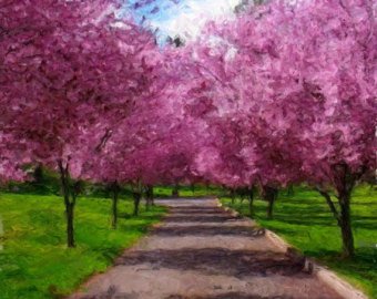 340x270 Impressionist Tree Etsy - Tree Impressionist Painting