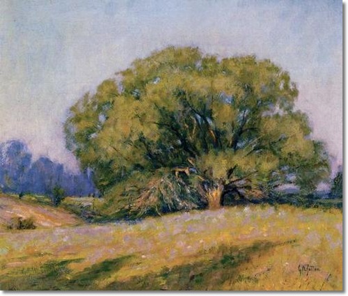 500x425 Pennsylvania Impressionist Impressionism Painting By George Sotter - Tree Impressionist Painting