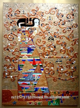 260x350 Famous Master Gustav Klimt The Tree Of Life Paintings Artwork - Tree Of Life Famous Painting