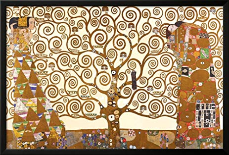 463x313 Framed Tree Of Life By Gustav Klimt 36x24 Art Print - Tree Of Life Famous Painting