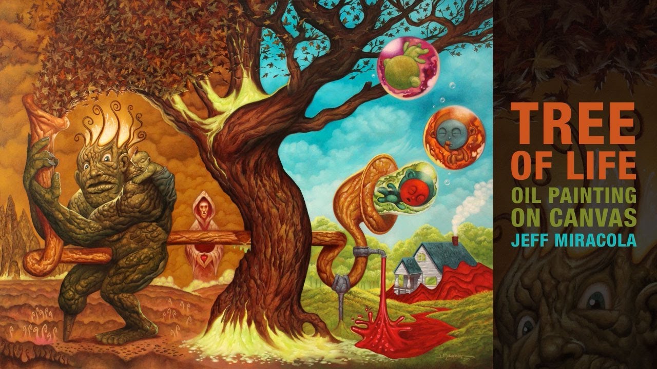 1280x720 Tree Of Life Oil Painting By Fantasy Artist Jeff Miracola - Tree Of Life Oil Painting