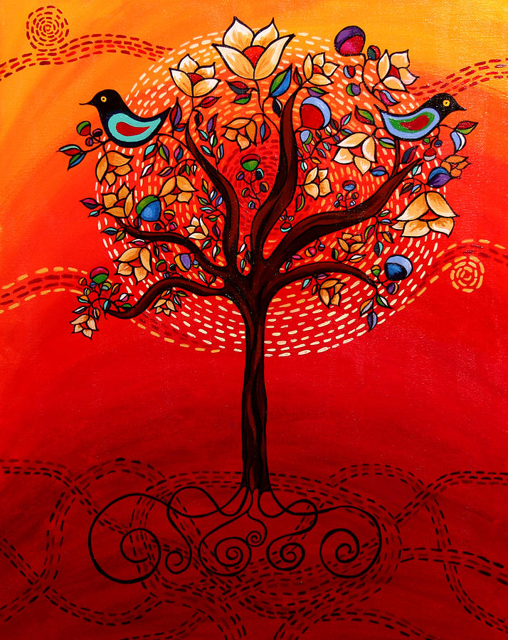 714x900 Tree Of Life Painting By Catherine Barry - Tree Of Life Painting