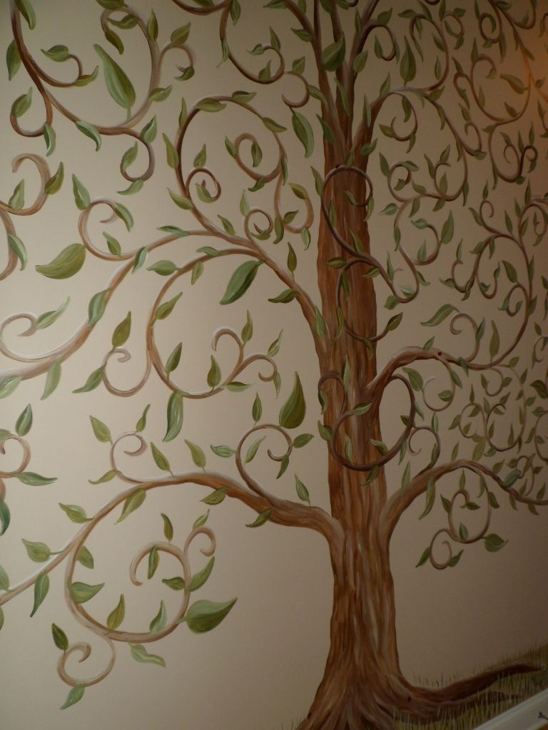 768x1024 Tree Murals Savard Studios Whimsical Tree Of Life Wall Mural - Tree Of Life Wall Painting