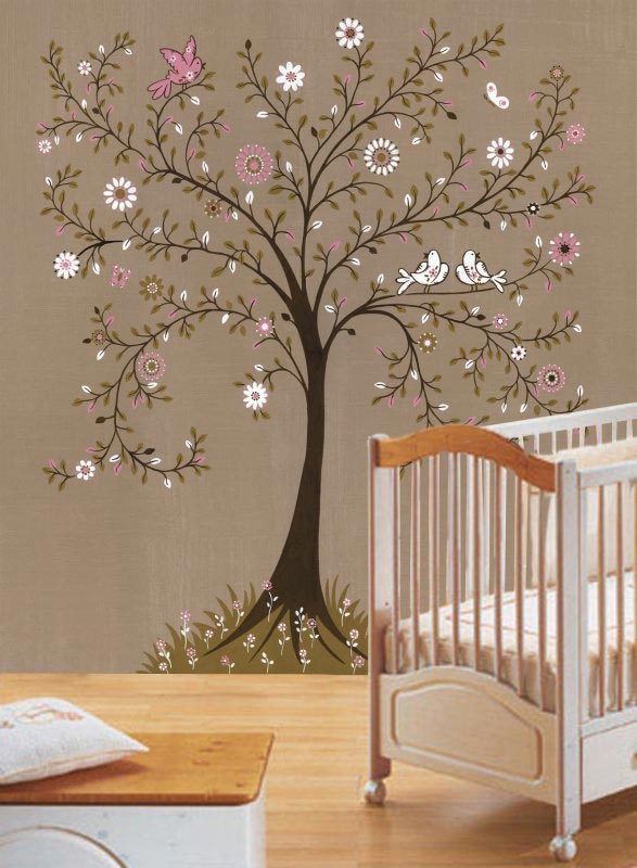 587x800 How To Paint A Tree Mural Off The Wall - Tree Of Life Wall Painting