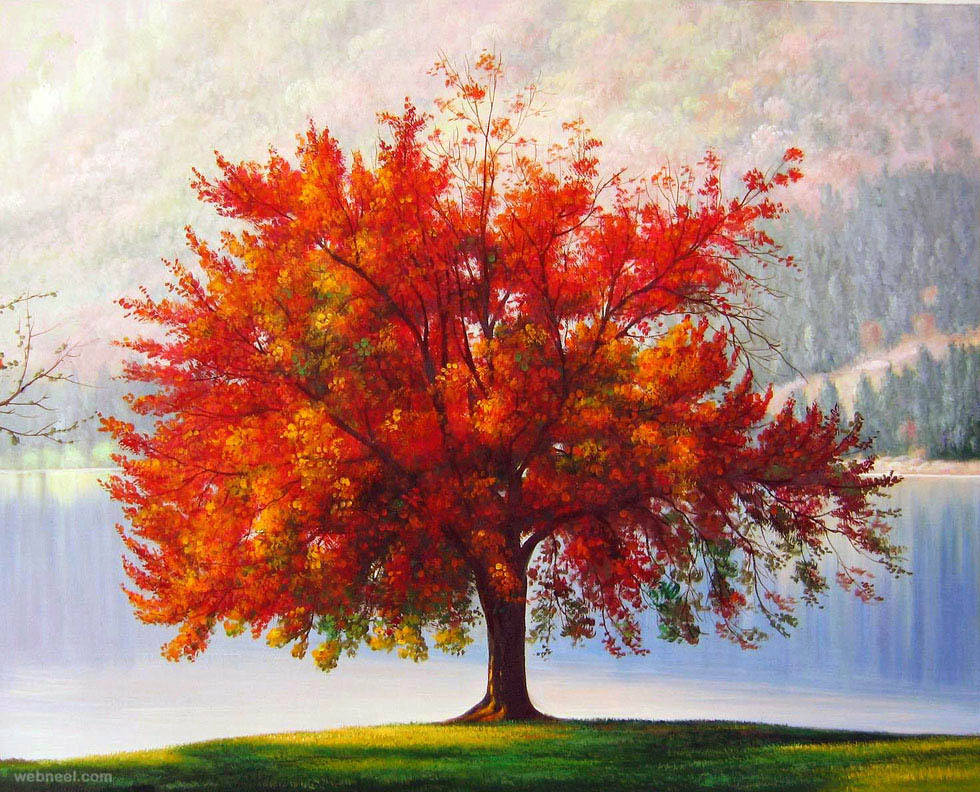 980x792 Realistic Tree Painting 26 - Tree Painting