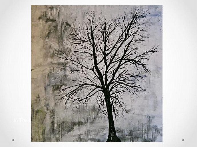 Tree Painting Black And White at Explore