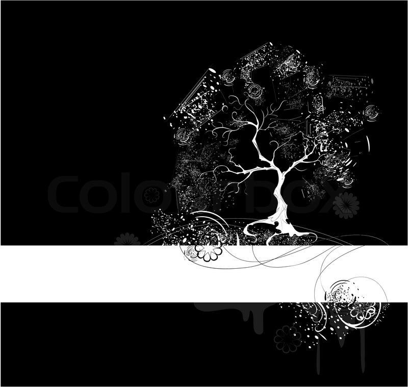 Tree Painting Black And White at Explore