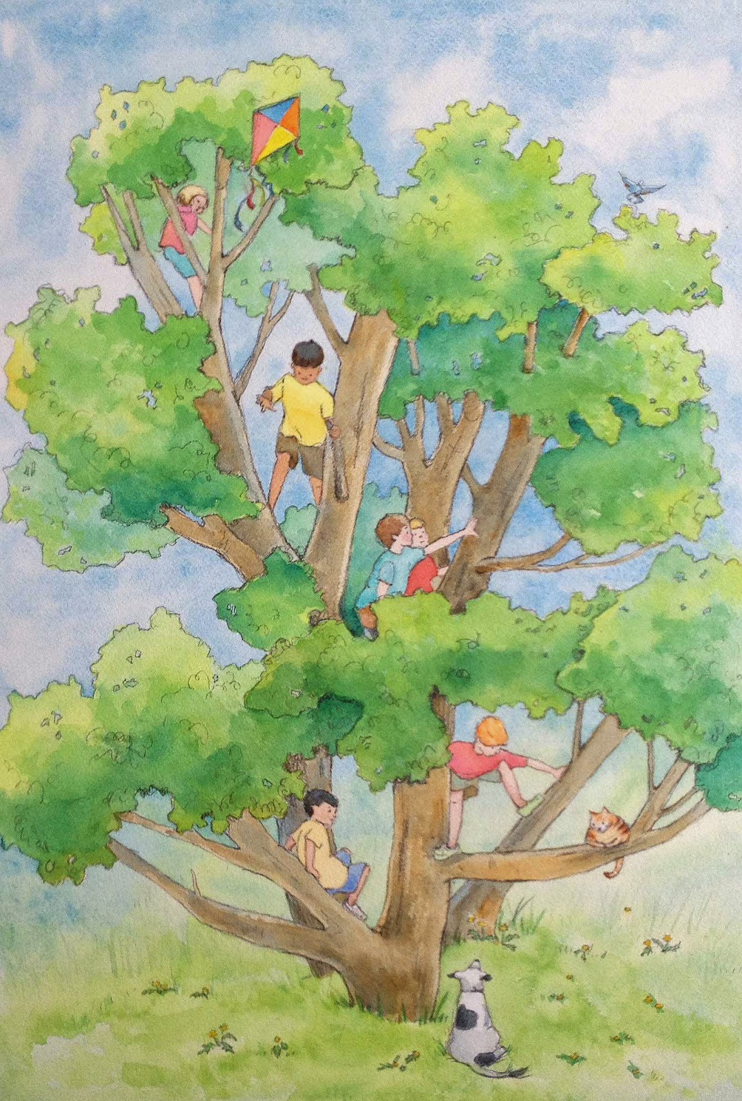 Идеи для рисунка на дереве для детей 12 лет