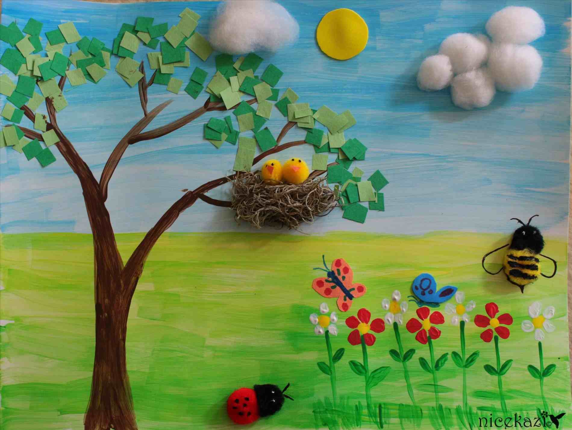 1899x1426 The Images Collection Of Activities Spring Painting Ideas For Kids - Tree Painting For Kids