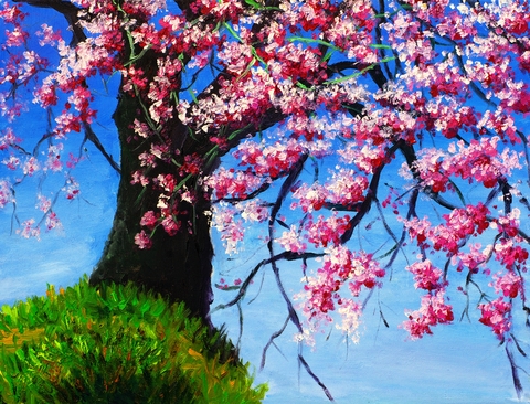 480x366 Blossom Tree Painting Be A Fun Mum - Tree Painting For Kids