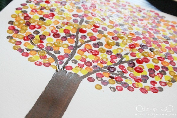600x400 Simple Craft For Kids Autumn Dot Trees Jones Design Company - Tree Painting For Kids
