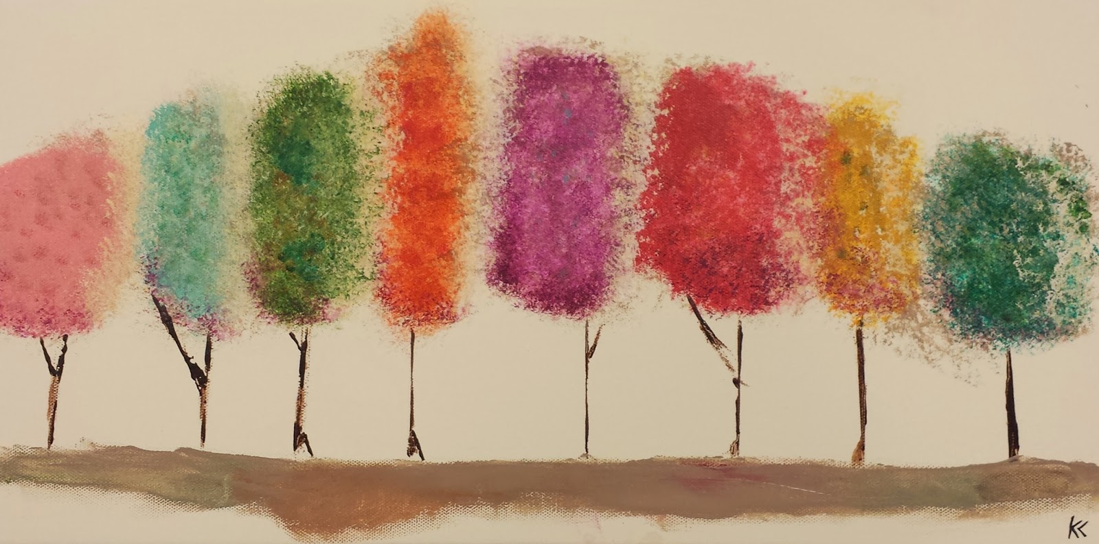 1600x793 Easy Paint Trees Angela Anderson Art Blog Tree Painting - Tree Painting For Kids