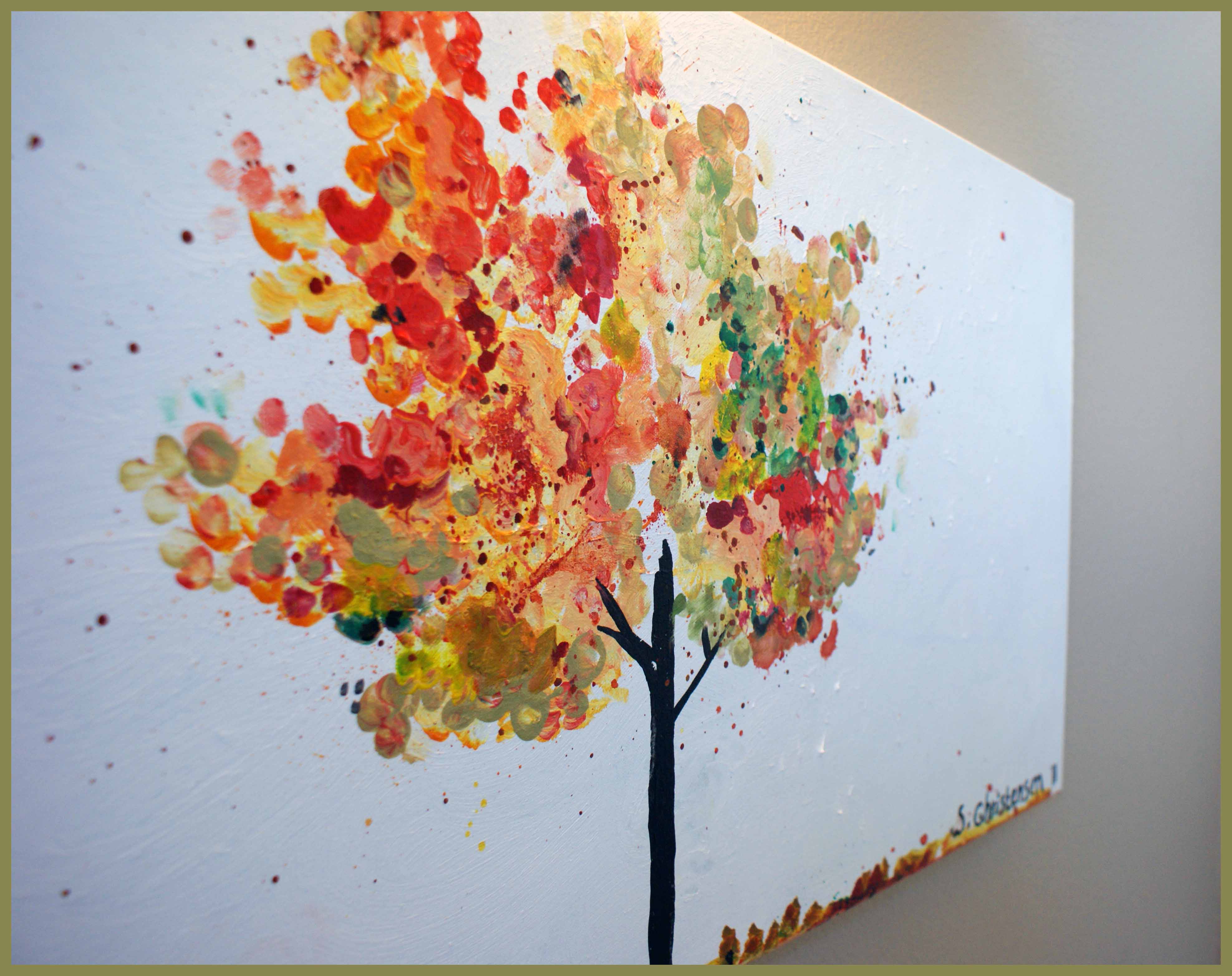 3951x3128 Fall Tree Painting - Tree Painting Images