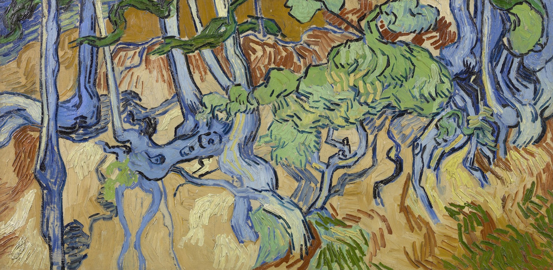1920x940 Tree Roots - Tree Painting With Roots