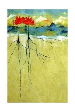 300x450 Affordable Trees Posters For Sale - Tree Painting With Roots