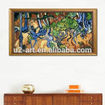 350x350 Reproduction Painting Tree Roots By Van Gogh For Living Room - Tree Roots Painting