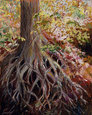 309x388 Tree Roots - Tree Roots Painting