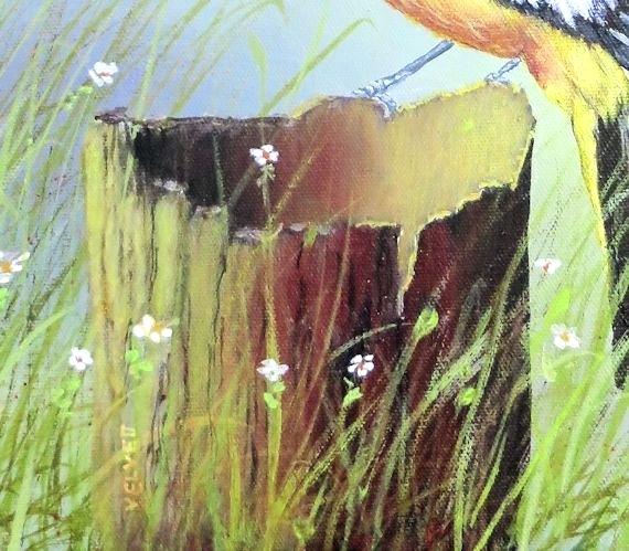570x499 Tree Stump Painting Fine Art Acrylic Close Up Of The Rotted Out - Tree Stump Painting