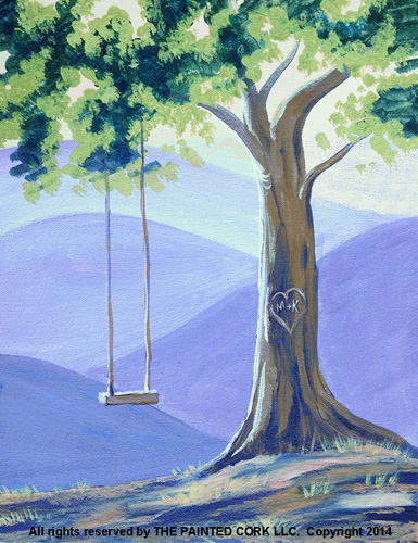385x500 Folsom Studio 825 Tree Amp Swing 2 Hour Class (Ages - Tree Swing Painting