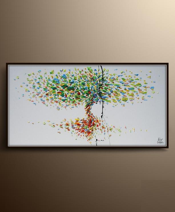 613x740 Tree Root Ink Splatter Oil Painting - Tree With Roots Painting