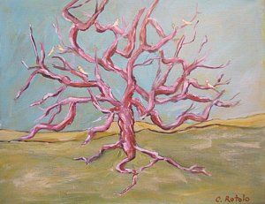 300x231 Tree Roots Paintings - Tree With Roots Painting