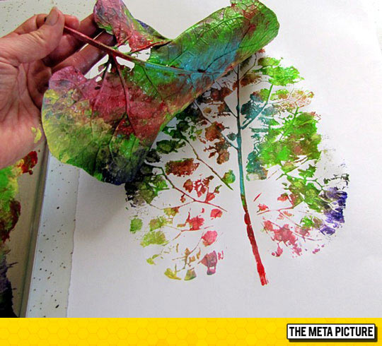 540x490 A Leaf Showing Its Roots - Tree With Roots Painting