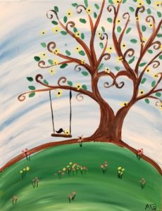 230x300 Public Event - Tree With Swing Painting