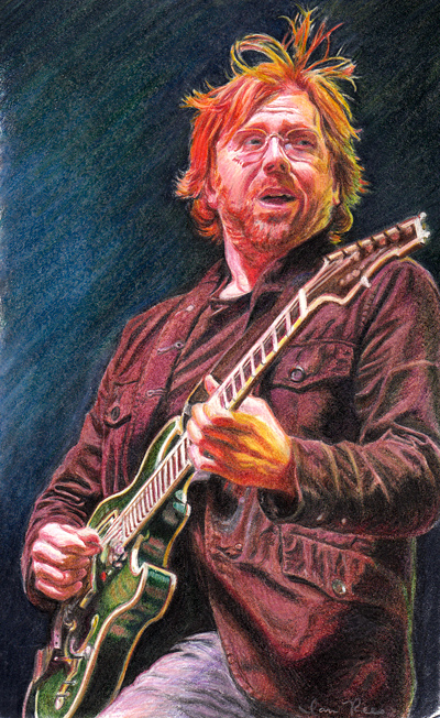 400x652 Trey Anastasio Of Phish By Reesmeister - Trey Anastasio Painting